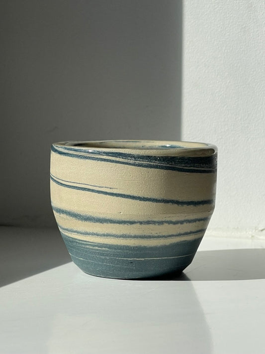 Flat White - V Cup - Blue Marble - 200ml